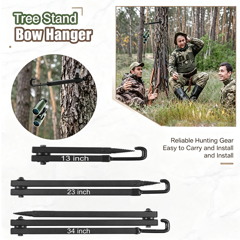 Outdoor Hunting Outfitters - ขาตั้งธนูสำหรับต้นไม้ อุปกรณ์เสริมสำหรับการล่าสัตว์ด้วยธนู ขาตั้งธนูสำหรับปีนเขา อุปกรณ์แขวนสำหรับกิจกรรมล่าสัตว์กลางแจ้งและกีฬากลางแจ้ง