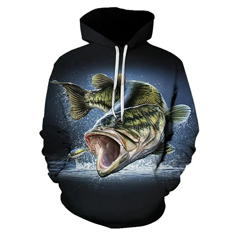 Outdoor Hunting Hoodie - เสื้อฮู้ดลายปลาคาร์พพิมพ์ลาย 3D ใหม่ เสื้อสเวตเตอร์สำหรับตกปลาและกิจกรรมกลางแจ้งสำหรับผู้ชายและผู้หญิง แฟชั่นไซส์ใหญ่ เสื้อสเวตเตอร์