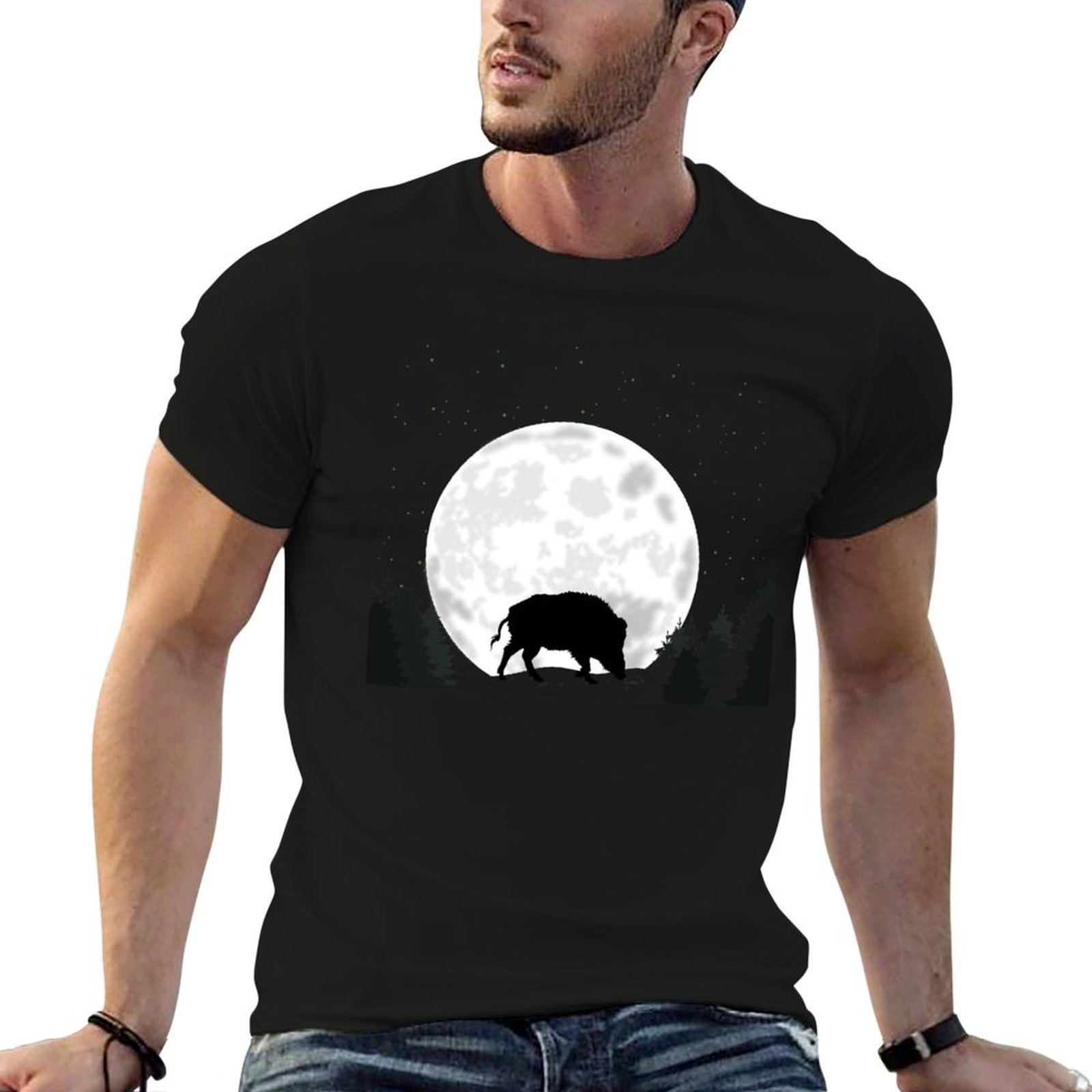 Wildman Hunting & Outdoor Polokwane - เสื้อยืดลายหมูป่า ขนหมูป่า เสื้อยืดลายวัว เสื้อยืดกีฬาแบบดูดซับความชื้น