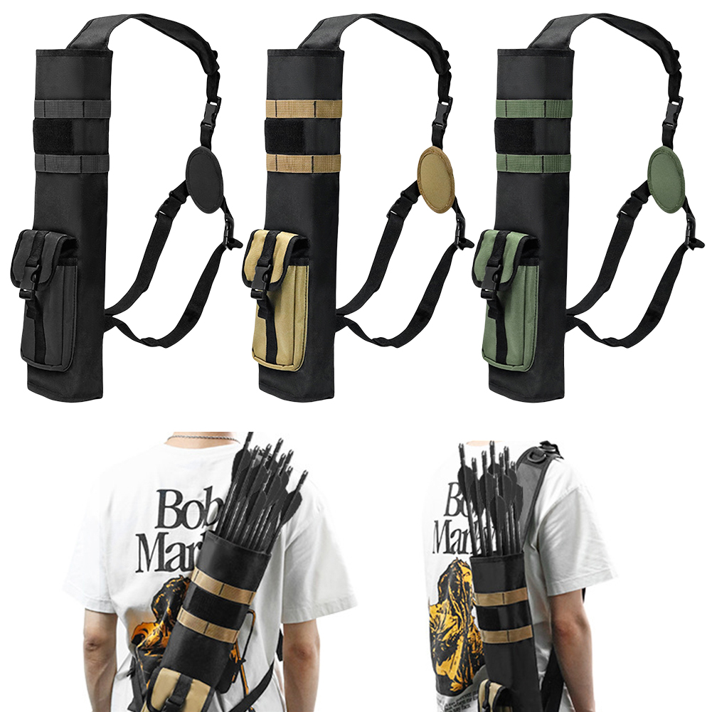 Quiver Arrow Back - กระเป๋าใส่ลูกธนูแบบมีระบบโมลล์ กระเป๋าใส่ลูกธนูหลังแบบมัลติฟังก์ชั่น ที่ใส่ลูกธนูน้ำหนักเบาสำหรับฝึกยิงธนู