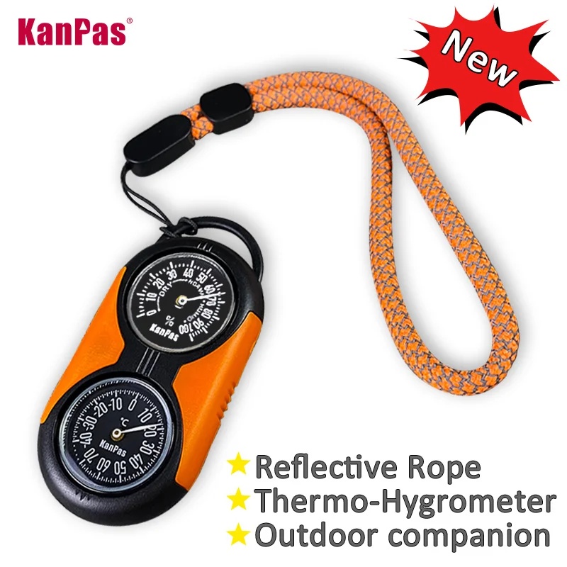 Hunting Outdoor Thermometer - ชุดเครื่องวัดอุณหภูมิและเข็มทิศ KANPAS / ชุดเครื่องวัดอุณหภูมิและความชื้นคุณภาพสูง / สำหรับกิจกรรมกลางแจ้ง,