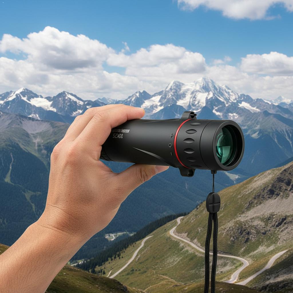 Monocular Night Vision - กล้องโทรทรรศน์แบบพกพาพลังสูง มองเห็นในที่แสงน้อย กล้องส่องทางไกล HD พร้อมคลิปหนีบโทรศัพท์ สำหรับดูนก