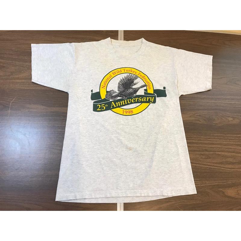 Wildman Hunting & Outdoor Polokwane - เสื้อยืดวินเทจยุค 90 ลายฟederation wild turkey สไตล์อเมริกัน