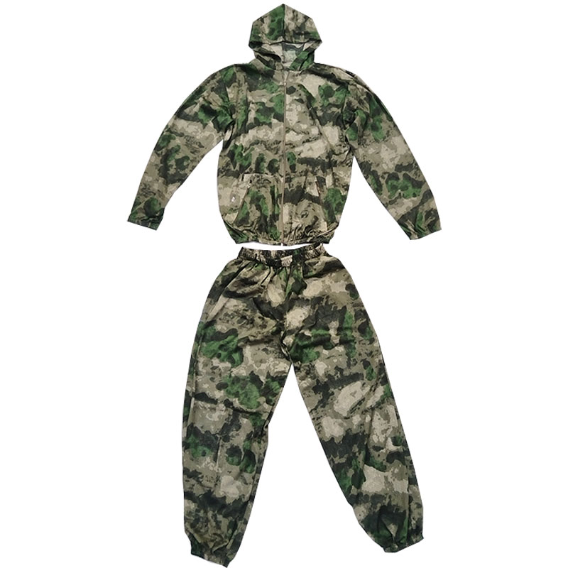Outdoor Hunting Hoodie - ชุดฮู้ดดี้สำหรับกิจกรรมกลางแจ้งสำหรับผู้ชาย ชุดตาข่ายลายพรางน้ำหนักเบา ชุดคลุมระบายอากาศสำหรับฤดูร้อน ชุดยุทธวิธีสำหรับการล่าสัตว์ เสื้อผ้าป้องกันยุง ชุดทำงาน