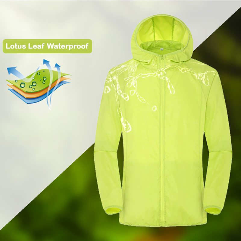 Camping Rain ชายเสื้อกันน้ำสำห - Outdoor Hunting Coat บทวิจารณ์และราคา
