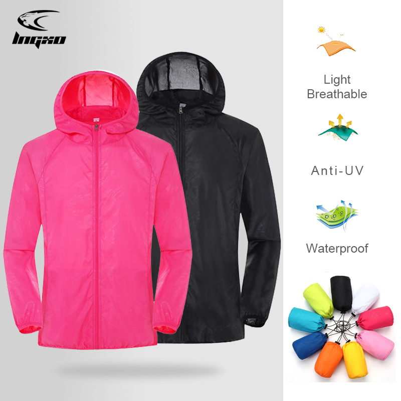 ผู้ชายผู้หญิงเดินป่ากันน้ําด่ว - Outdoor Hunting Coat บทวิจารณ์และราคา