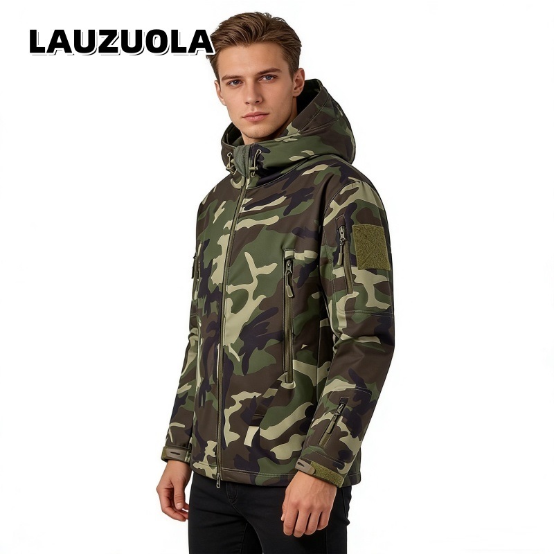 เสื้อแจ็คเก็ตกันน้ำลายพรางสำหร - Outdoor Hunting Hoodie บทวิจารณ์และราคา