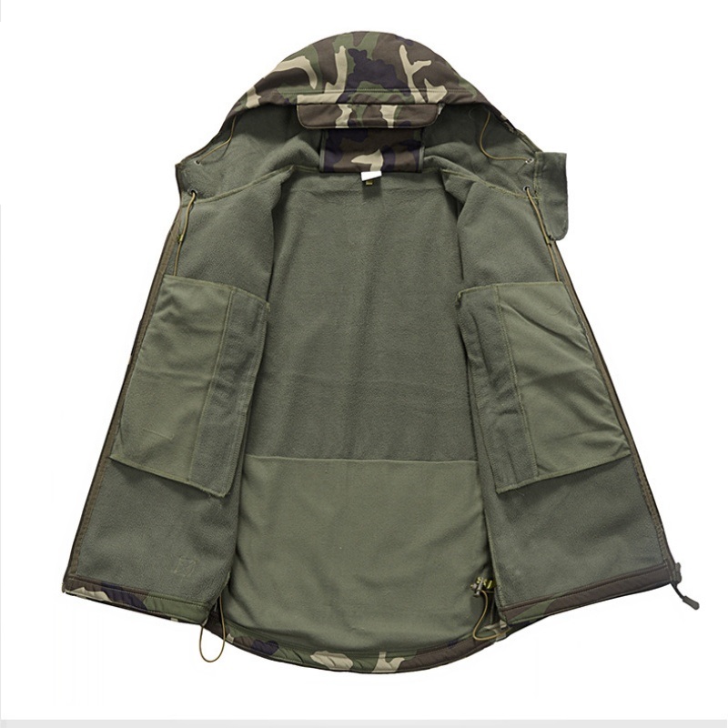 เสื้อแจ็คเก็ตกันน้ำลายพรางสำหร - Outdoor Hunting Hoodie บทวิจารณ์และราคา