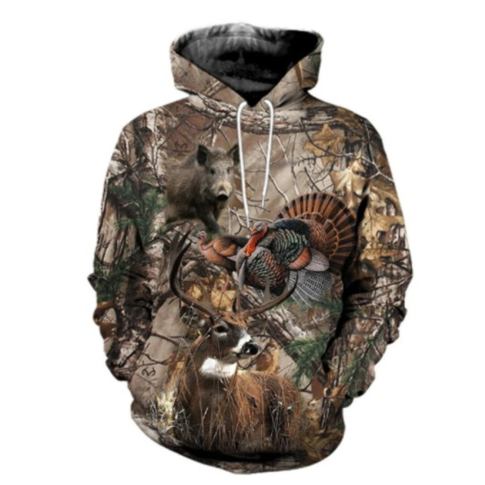 แจ็คเก็ตมีฮู้ดสำหรับผู้ชายและผ - Outdoor Hunting Hoodie บทวิจารณ์และราคา