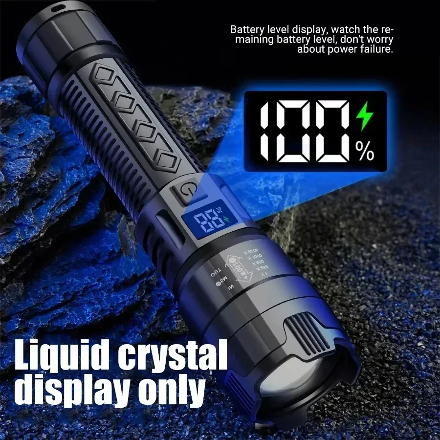 ไฟฉาย LED พลังสูง ไฟฉายยุทธวิธ - Tactical Flashlight Rechargeable บทวิจารณ์และราคา