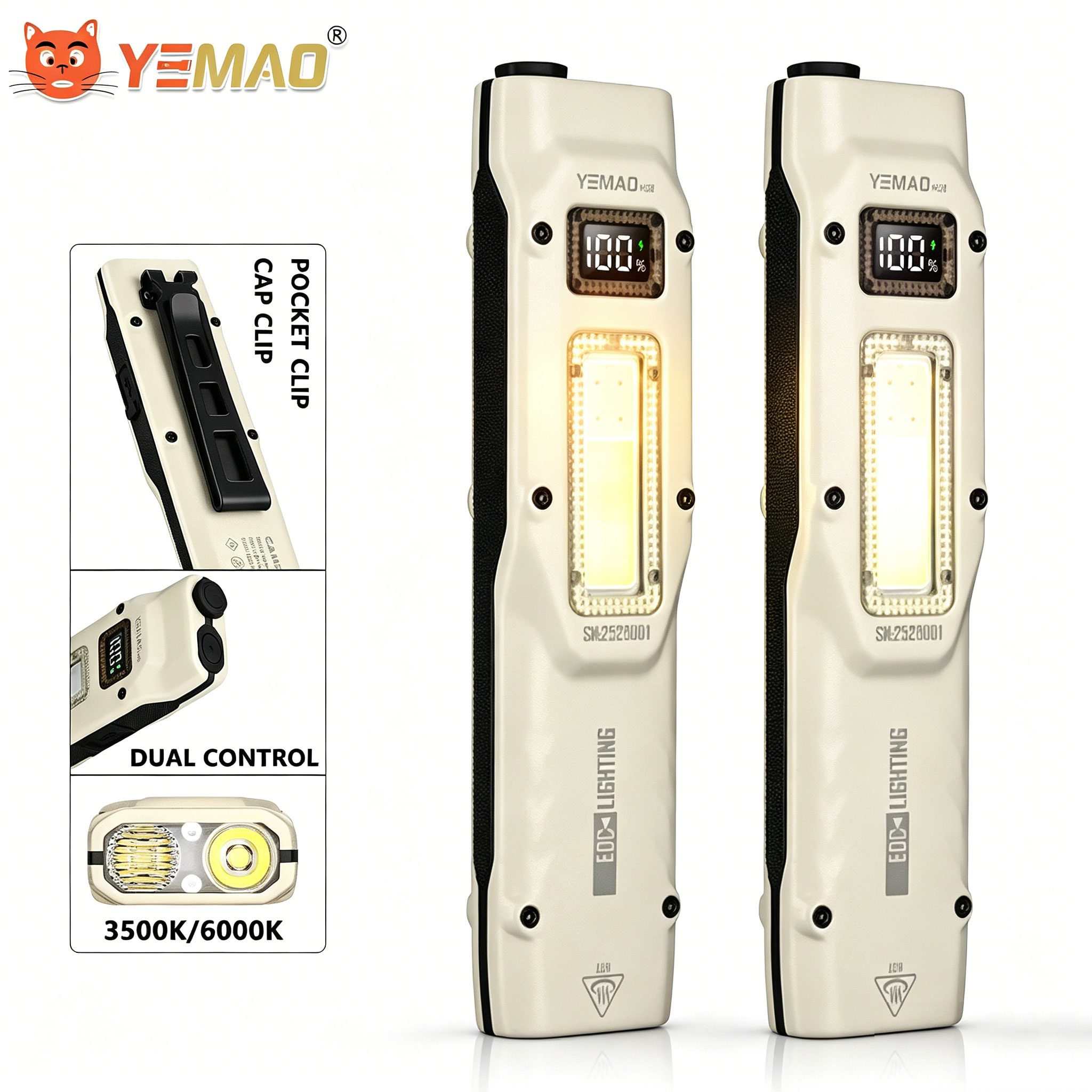แบบพกพา 880LM YEMAO M28 Ultra- - Tactical Flashlight Rechargeable บทวิจารณ์และราคา
