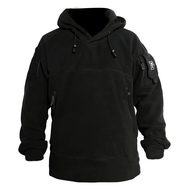 ผู้ชายฤดูหนาวขนแกะล่าสัตว์ซิปแ - Outdoor Hunting Hoodie บทวิจารณ์และราคา