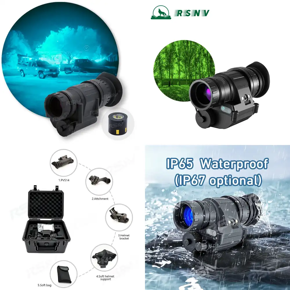RSNV PVS14 พร้อมใช้งาน กล้องมอ - Monocular Night Vision บทวิจารณ์และราคา
