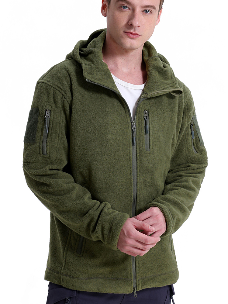 เสื้อแจ็คเก็ตผ้าฟลีซผู้ชายแบบย - Outdoor Hunting Hoodie บทวิจารณ์และราคา