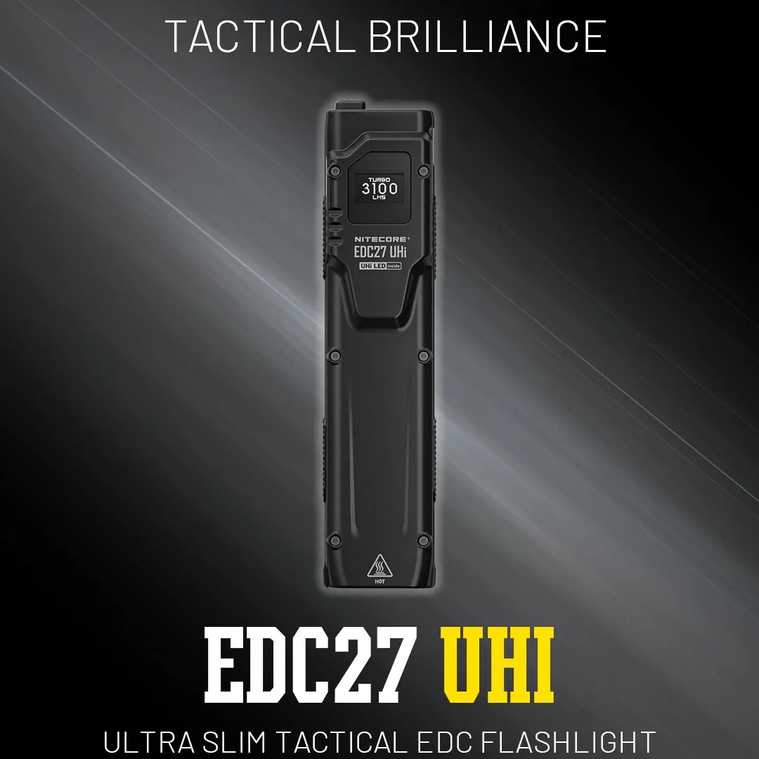 ไฟฉายยุทธวิธี Convoy UHi EDC 3 - Tactical Flashlight Rechargeable บทวิจารณ์และราคา