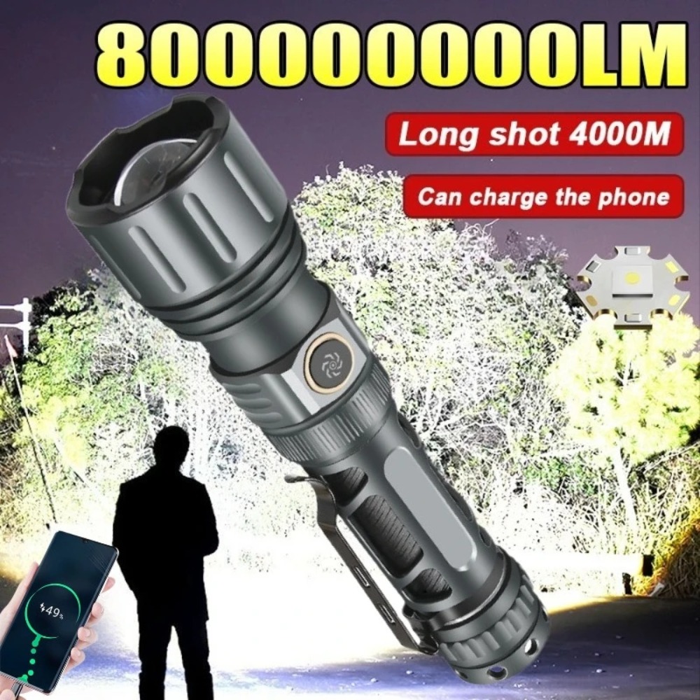 ไฟฉายซุปเปอร์ไบรท์แบบพกพา ชาร์ - Tactical Flashlight Rechargeable บทวิจารณ์และราคา