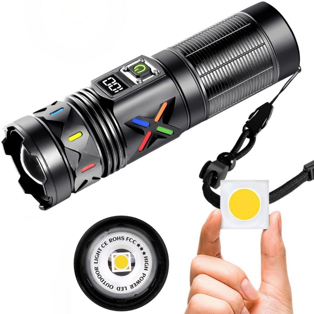 ไฟฉาย LED พลังงานสูงแบบยืดหดได - Tactical Flashlight Rechargeable บทวิจารณ์และราคา