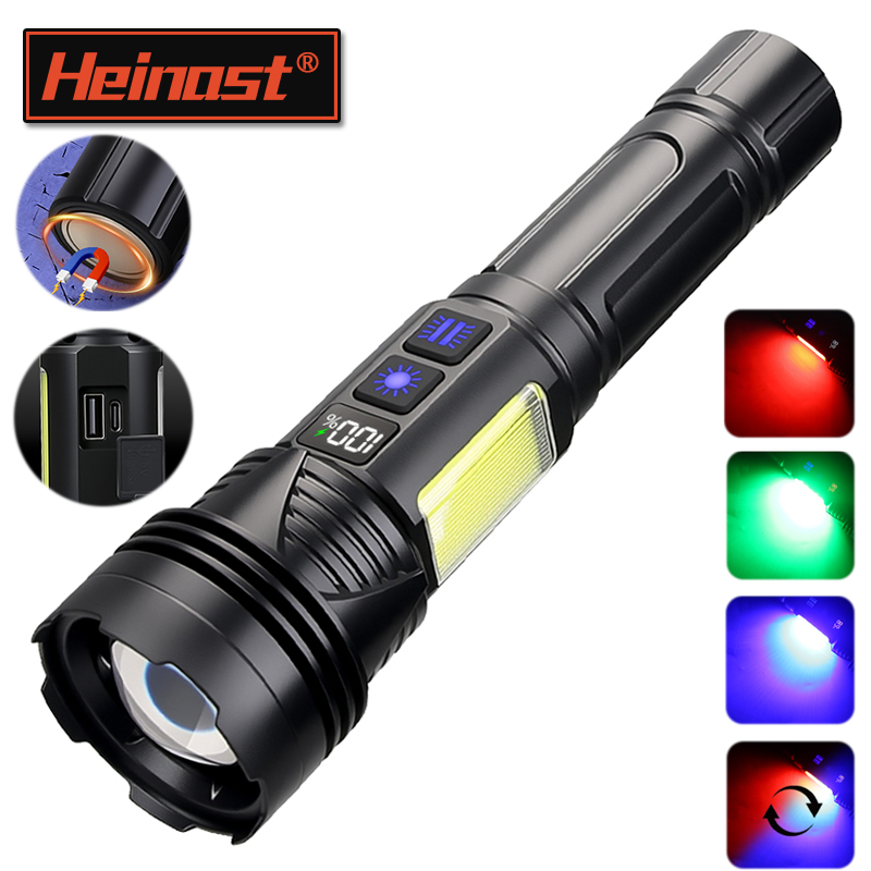 ไฟฉาย LED พลังสูงแบบพกพา ชาร์จ - Tactical Flashlight Rechargeable บทวิจารณ์และราคา