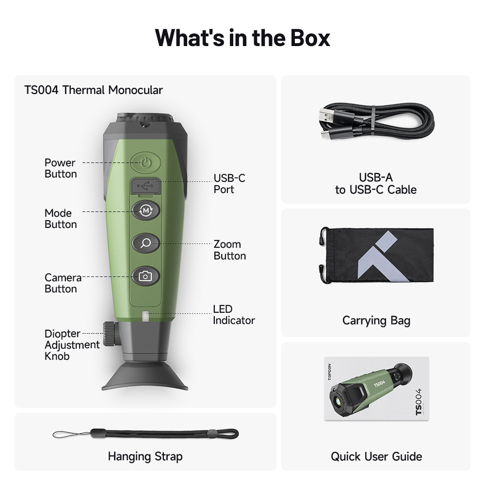 TS004 กล้องถ่ายภาพความร้อนแบบด - Monocular Night Vision บทวิจารณ์และราคา